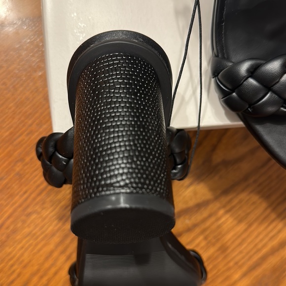 Women's Black Basil Mule With Round Heels & Woven Straps- A New Day™ - Picture 6 of 16